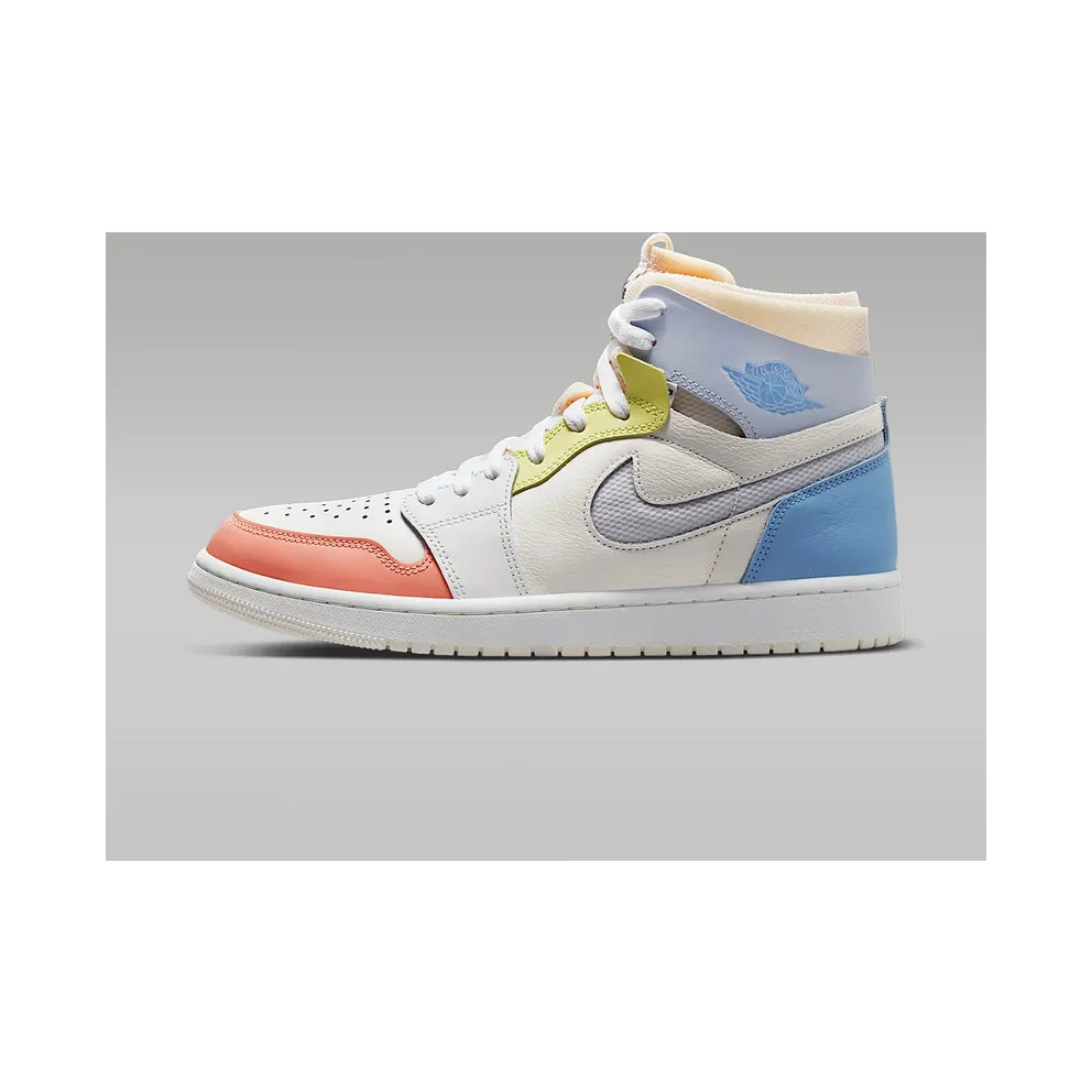 Jordan 1 High Zoom CMFT To My First Coach – “Sail / White-zitron / Summit White” (DJ6910-100)