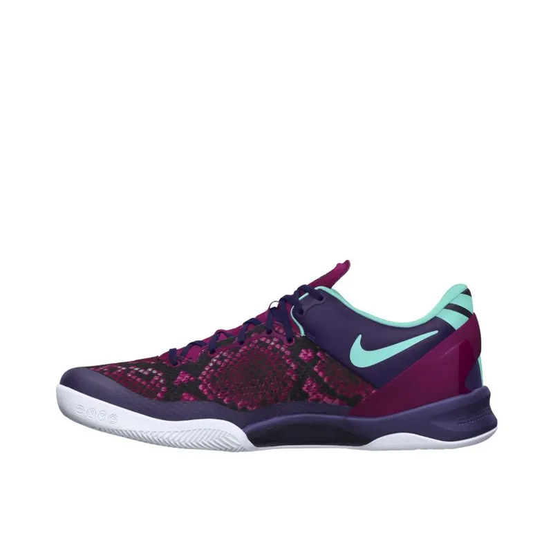 Nike Kobe 8 Pit Viper Purple Dynasty/Raspberry Red-Wolf Grey-Green Glow (555035-502)
