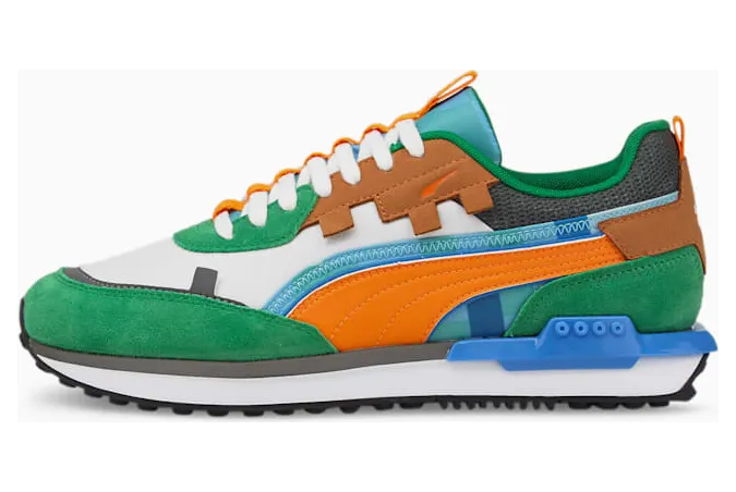 Puma x MINECRAFT City Rider Groen/Oranje (385748-01)