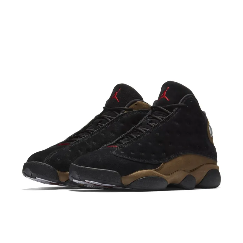 Jordan 13 Retro Olive Black/True Red-Light Olive (414571-006)