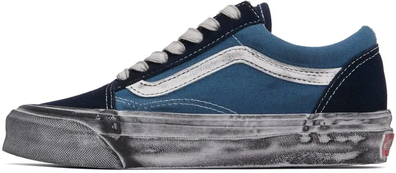 Vans OG Old Skool LX Stressed Navy / Stressed Navy (VN0A5FBENGJ1)