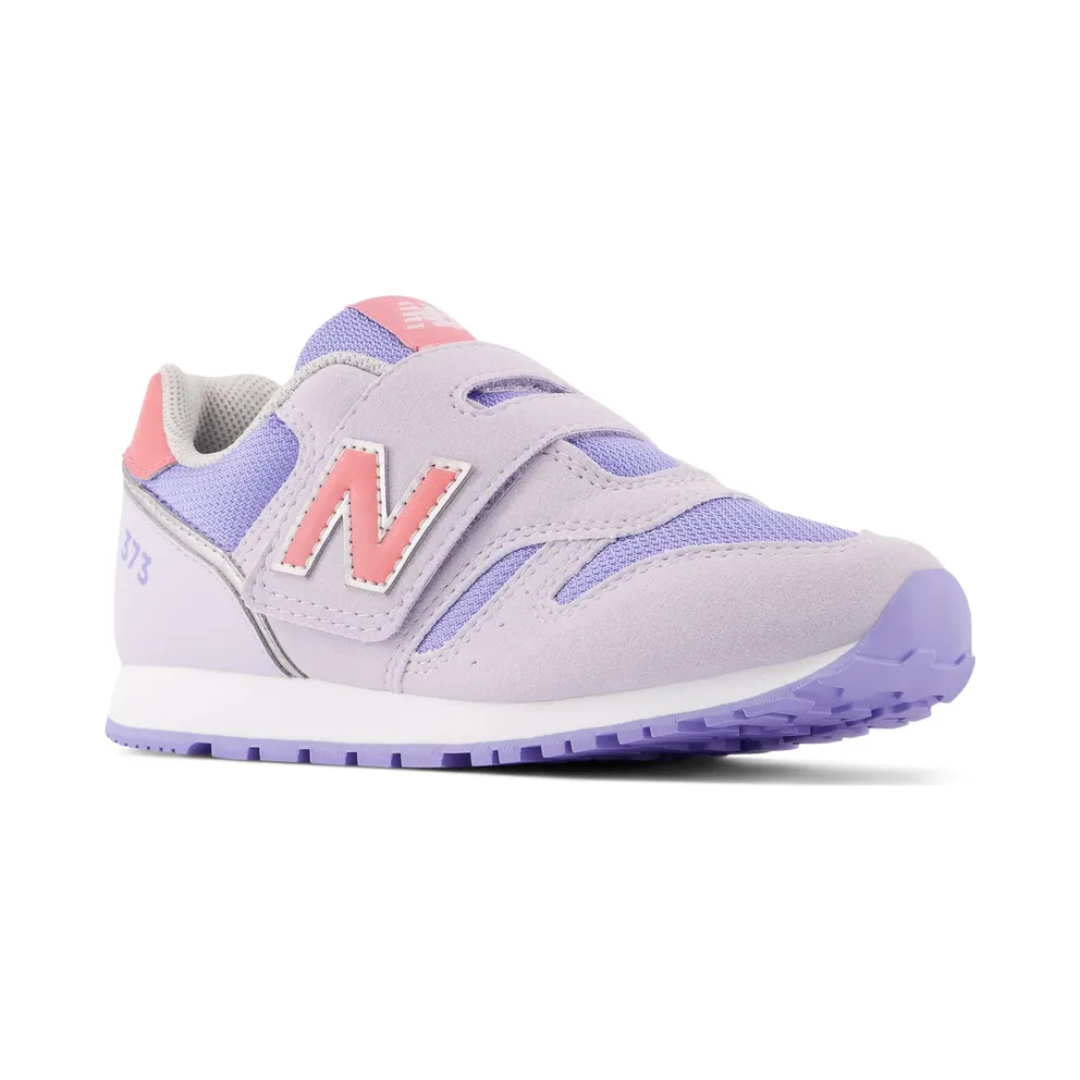 New Balance 373 Hook and Loop Grey Violet / Natural Pink (YZ373V2-40089)
