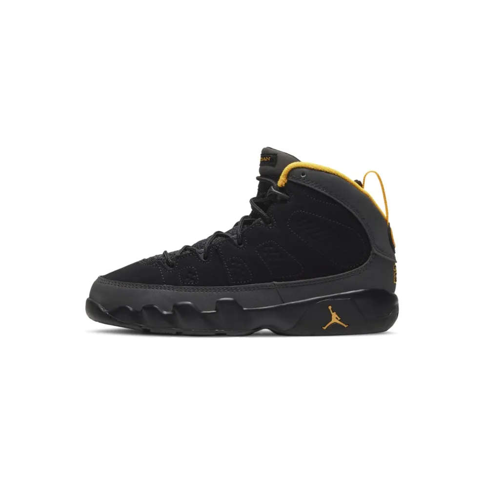 Jordan 9 Retro Dark Charcoal University Gold (PS) (401811-070)