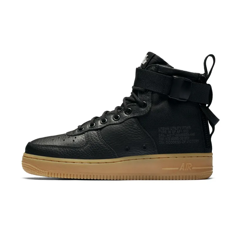 Nike SF Air Force 1 Mid Black Gum (W) Black/Black-Gum Light Brown (AA3966-002)