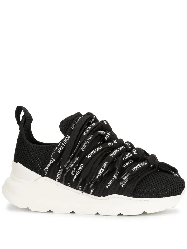 Ports 1961 ‘Lace42’ Sneakers – Schwarz (PW219ZSN11FPLU313)