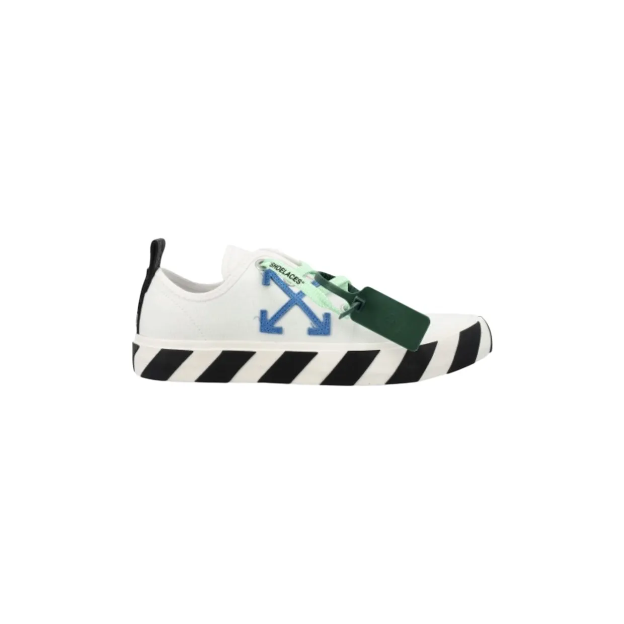 OFF-WHITE Hybrid Low Vulcanized Canvas White Navy Blue (OMIA245C99FAB0010146)