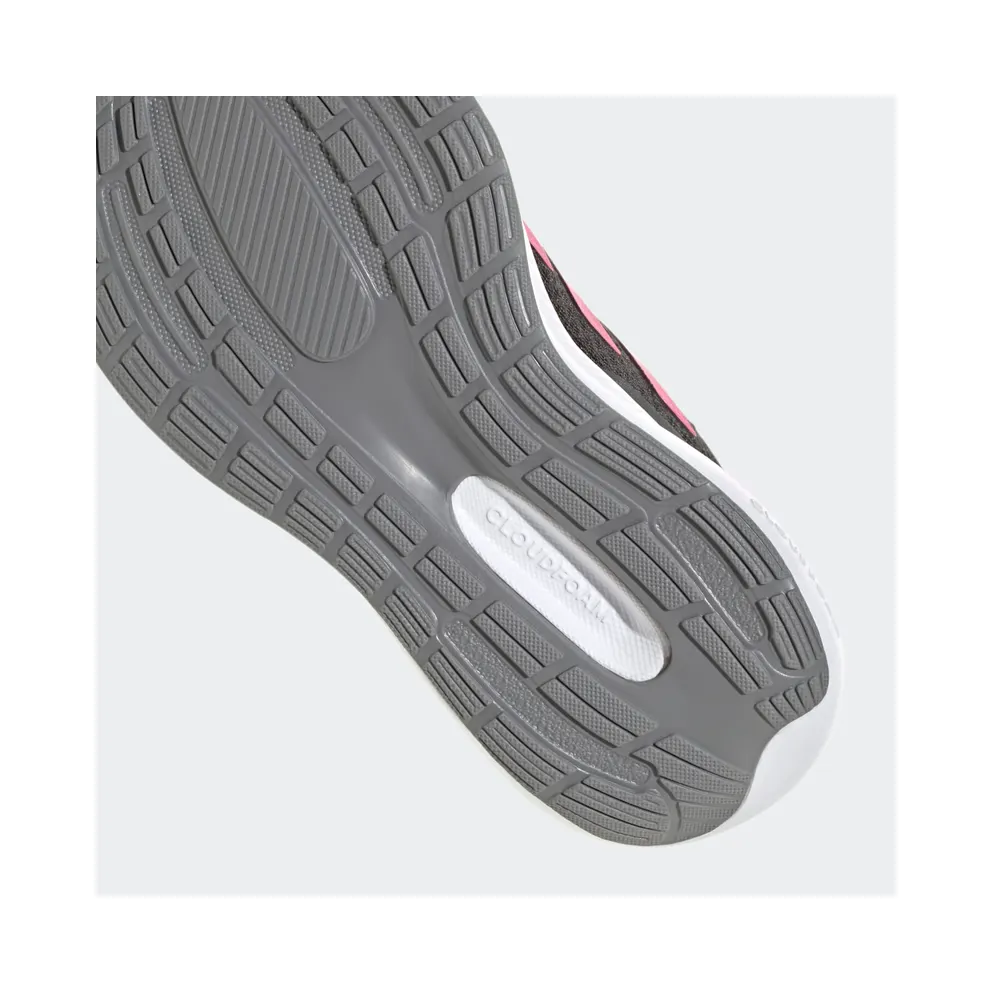Adidas RunFalcon 3.0 Elastic Lace Top Strap Shoes GS “Core Black / Pulse Magenta / Grey Six” (HP5875)