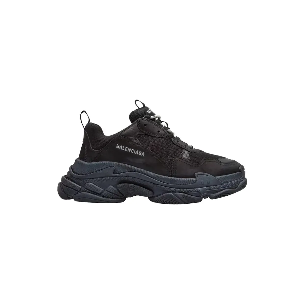 Balenciaga Triple S Black (Pre-Distressed) (534162W09O11000)