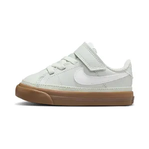 Nike Court Legacy “Light Silver / Gum Dark Brown / White” (DA5382-006)