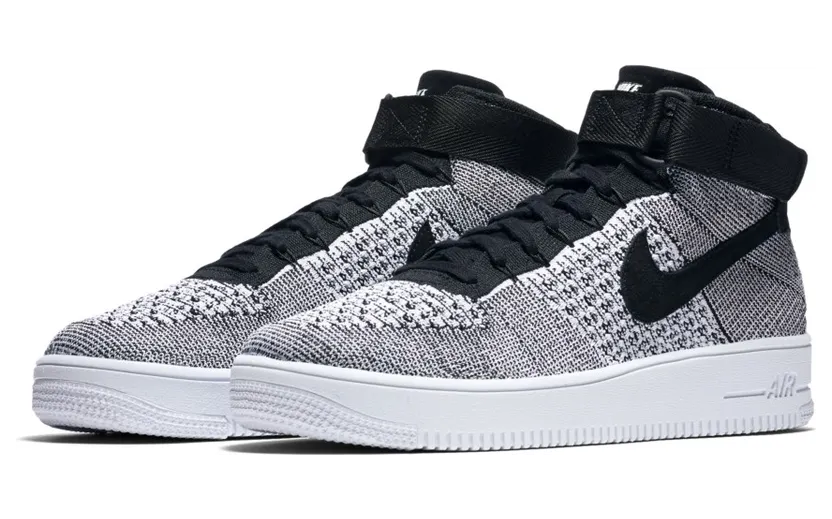 Nike Af1 Ultra Flyknit Mid Black/Black-White