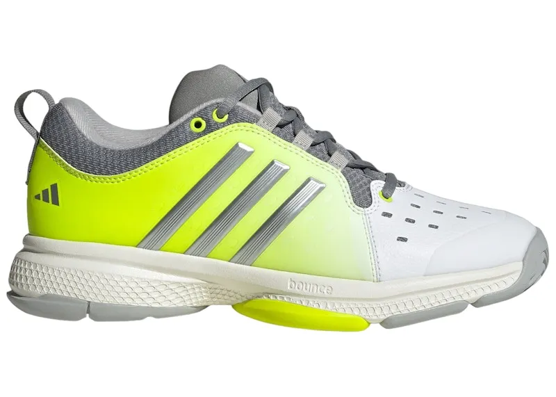 adidas Court Pickleball Cloud White Silver Metallic Lucid Lemon (IG8959)