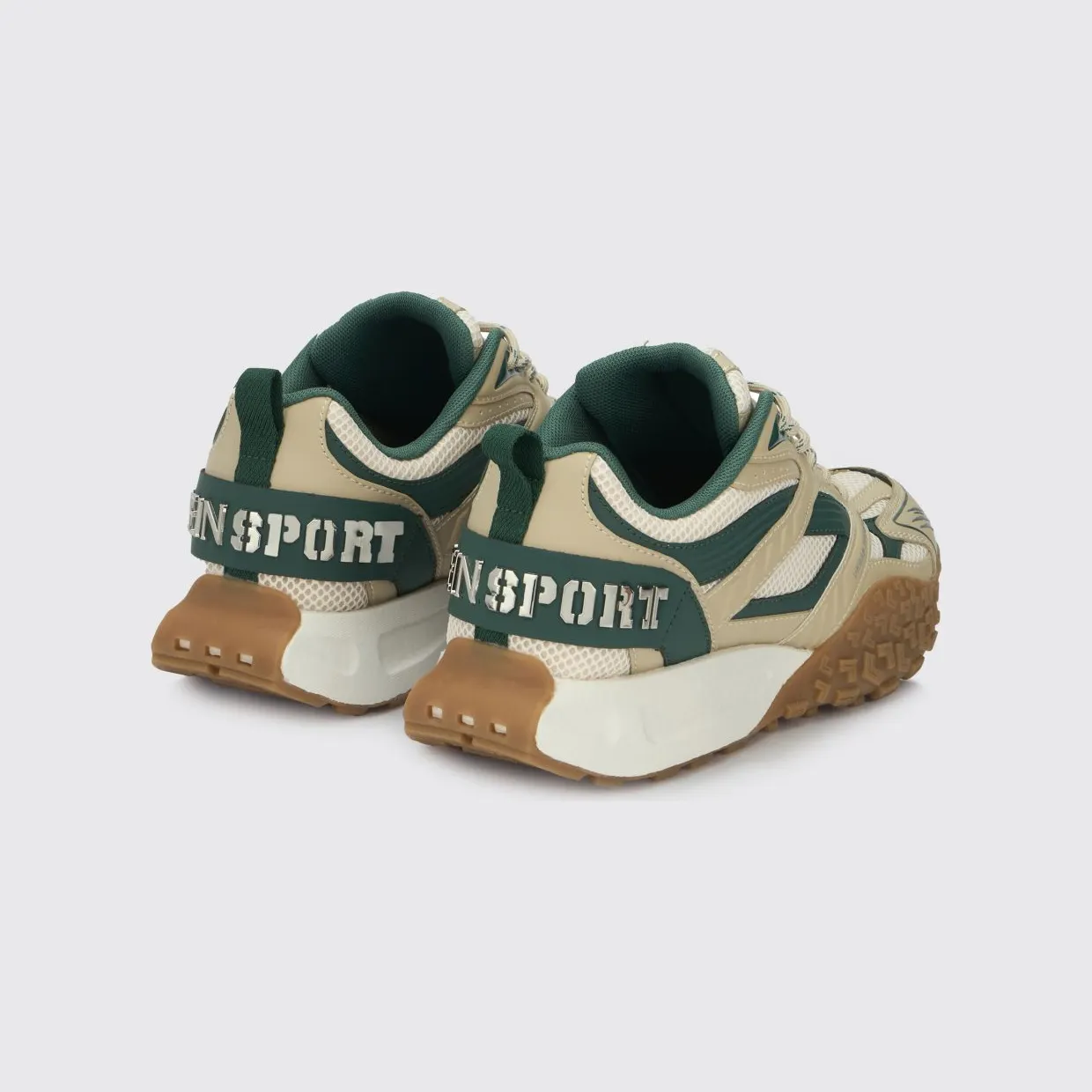 Plein Sport Urban Sprinter Mesh and Rubber Sneakers Green (SAFSUSC0933STE003N0605) (2)