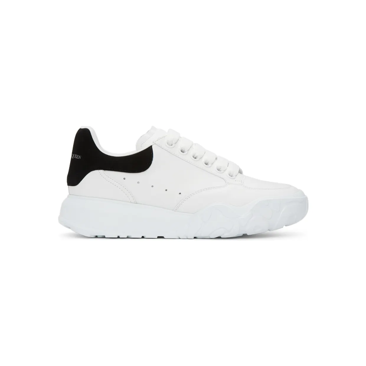 Alexander McQueen White & Pink Court Trainer Sneakers (633915WIA9A)
