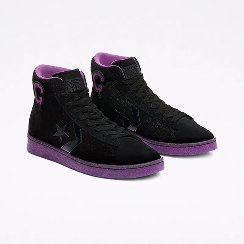 Converse Joe Freshgoods x Pro Leather High ‘Black Purple’ Black/Black/Amaranth Purple (170645C)