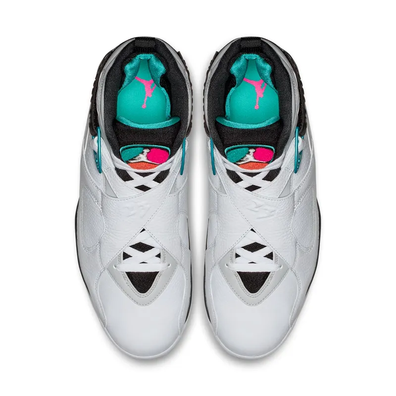 Jordan 8 Retro South Beach White/White-Turbo Green-Neutral Grey (305381-113)