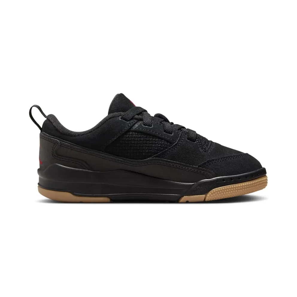 Jordan Flight Court Black Gum Medium Brown Varsity Red (HF3332-001)
