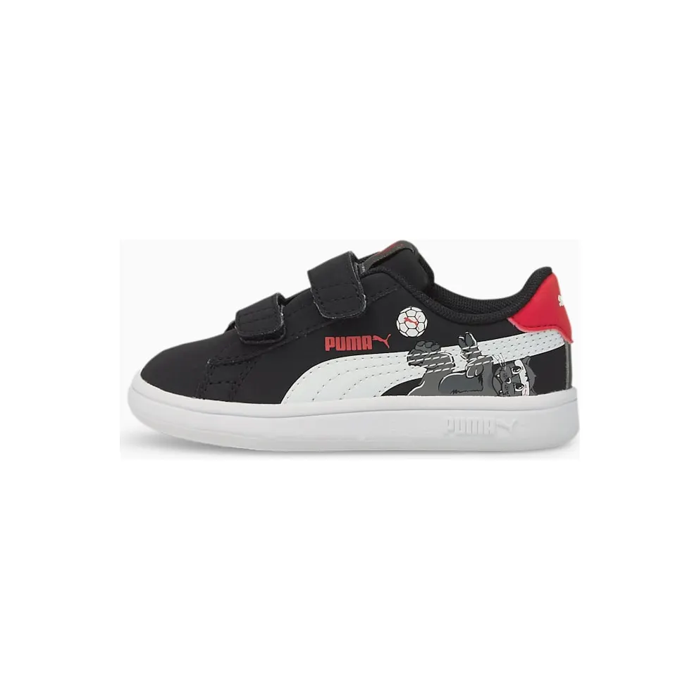 Puma Smash v2 Lil V Babys’ White/Black (380905-02)