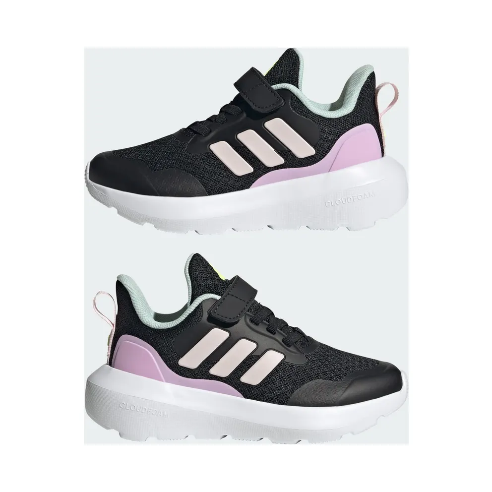 Adidas Fortarun 3 Kids Core Black / Clear Pink / Bliss Lilac (JI2192)