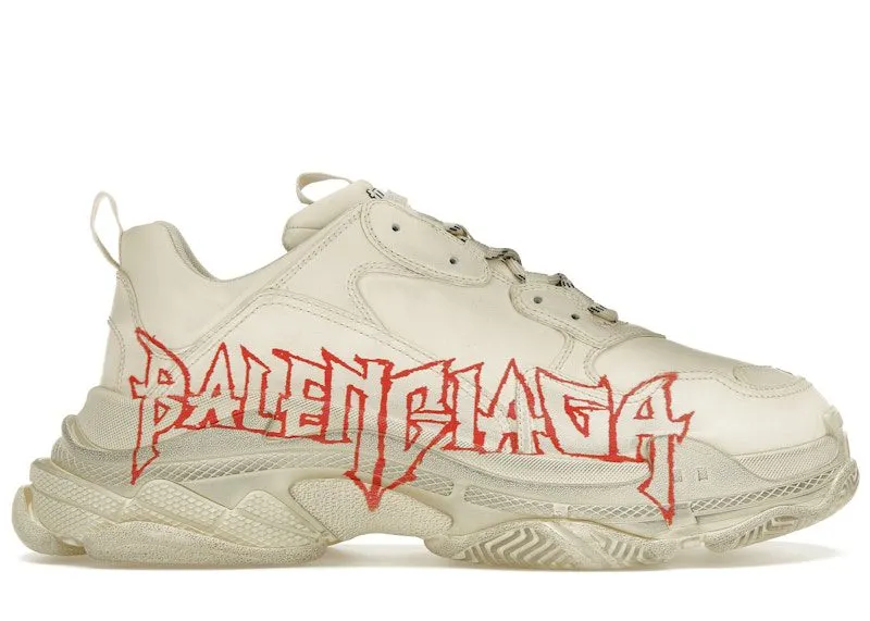 Balenciaga Triple S DIY Metal White Red (536737W2FAY9016)