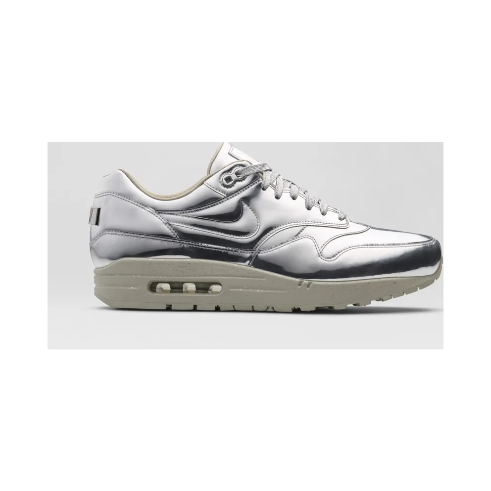 Nike Air Max 1 Liquid Silver Metallic Silver/Light Bone (635786-002)