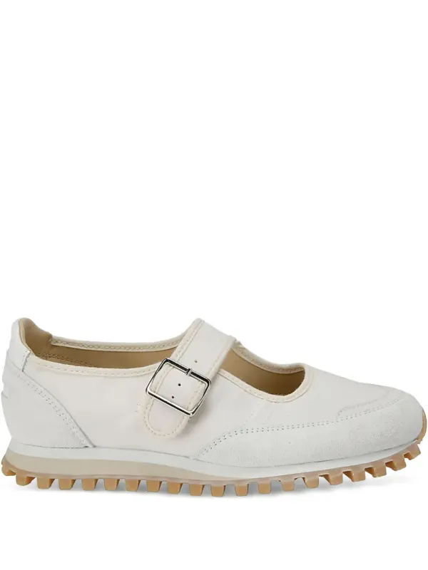 Black Comme Des Garçons aus Leder – White (ROK101S252)