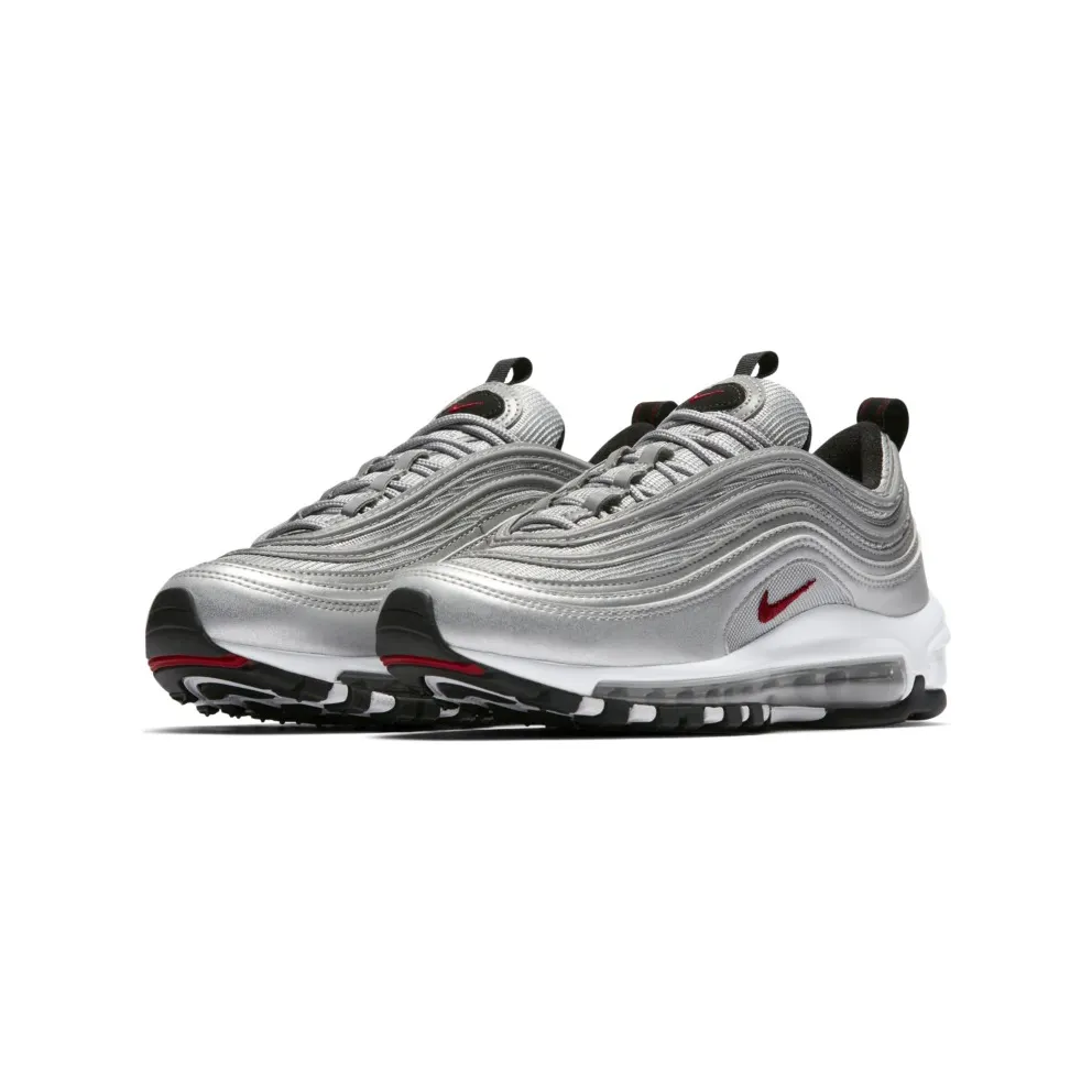Nike Air Max 97 Silver Bullet 2016/2017 (GS) Metallic Silver/Varsity Red-White-Black (918890-001)