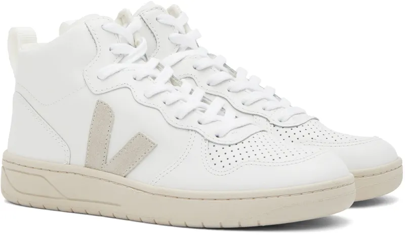 Veja White Leather V 15 High Top (VQ0201270)