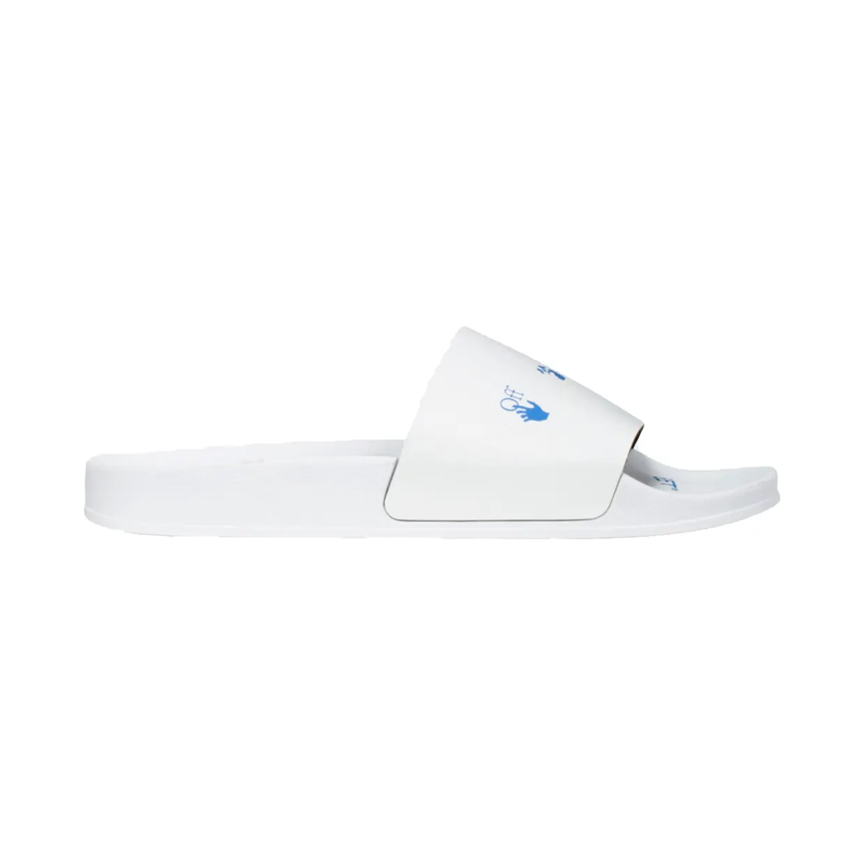 Off-White Logo Sliders White Blue AW20 (OMIA088E20FAB0020145)