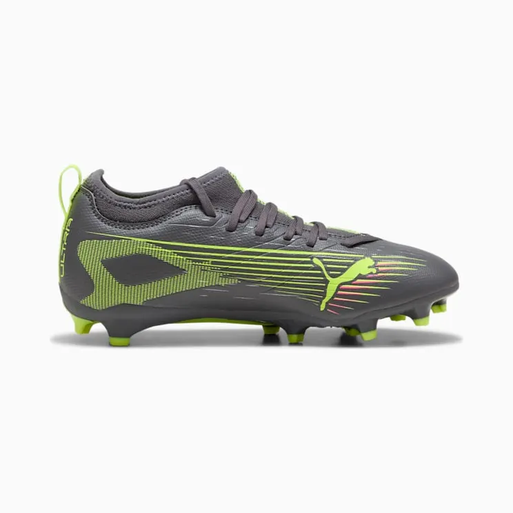 Puma Ultra 5 Match FG/AG Jr Matte Aged Silver Yellow Alert Aged Silver (108167-03)