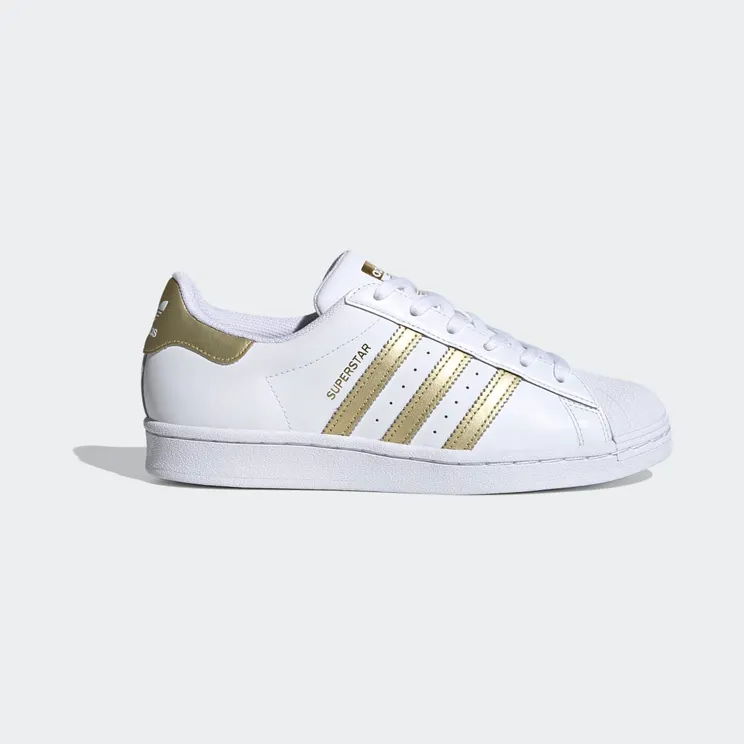 adidas Superstar Cloud White / Gold Metallic / Cloud White (FX7483)
