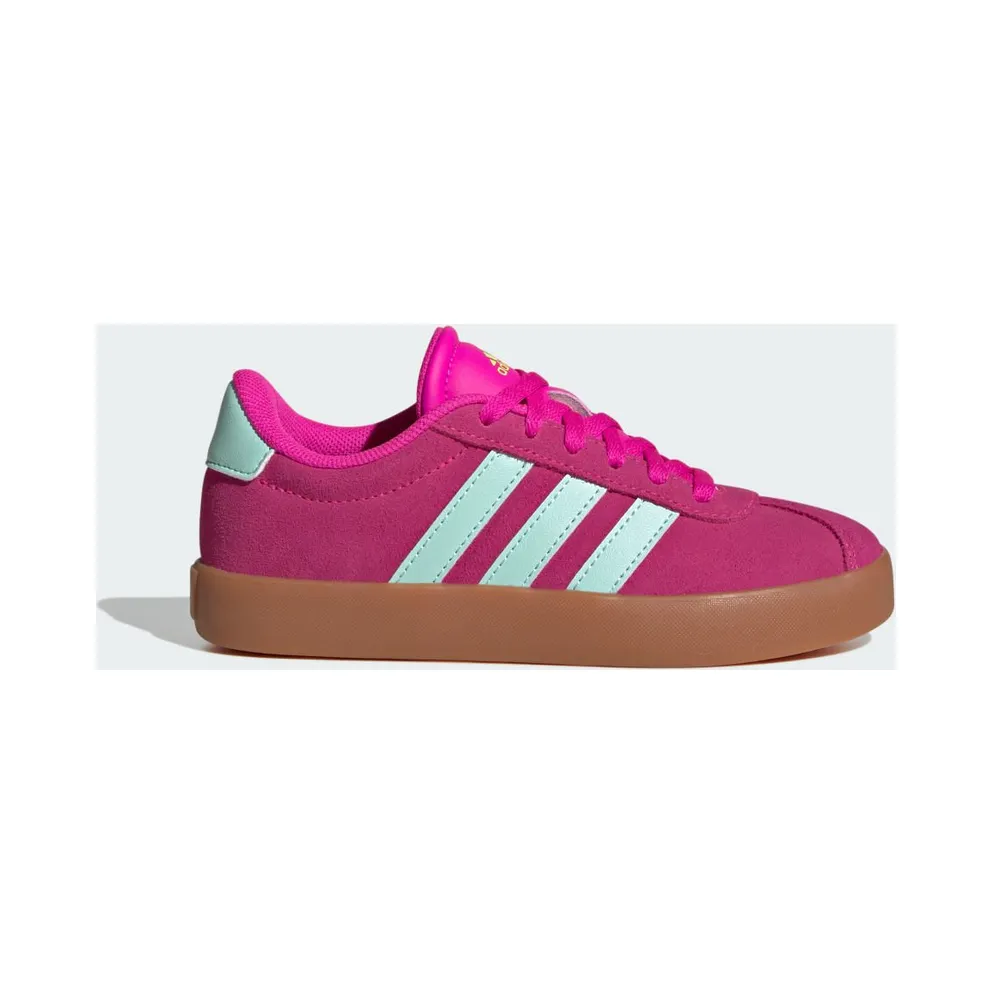 Adidas VL Court 3.0 Kids Shock Pink / Semi Flash Aqua / Lucid Lemon (JS5013)