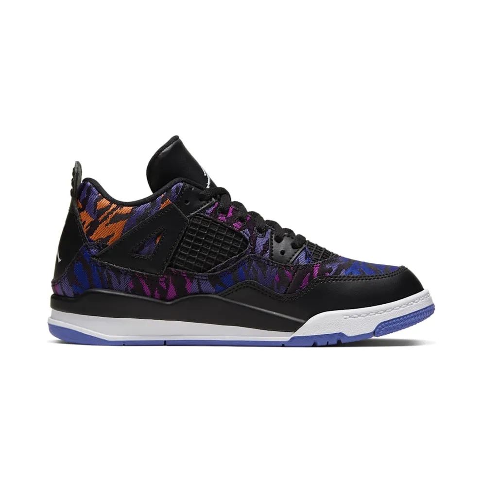 Jordan 4 Retro Black Rush Violet (PS) Black/White-Rush Violet (BQ9042-005)