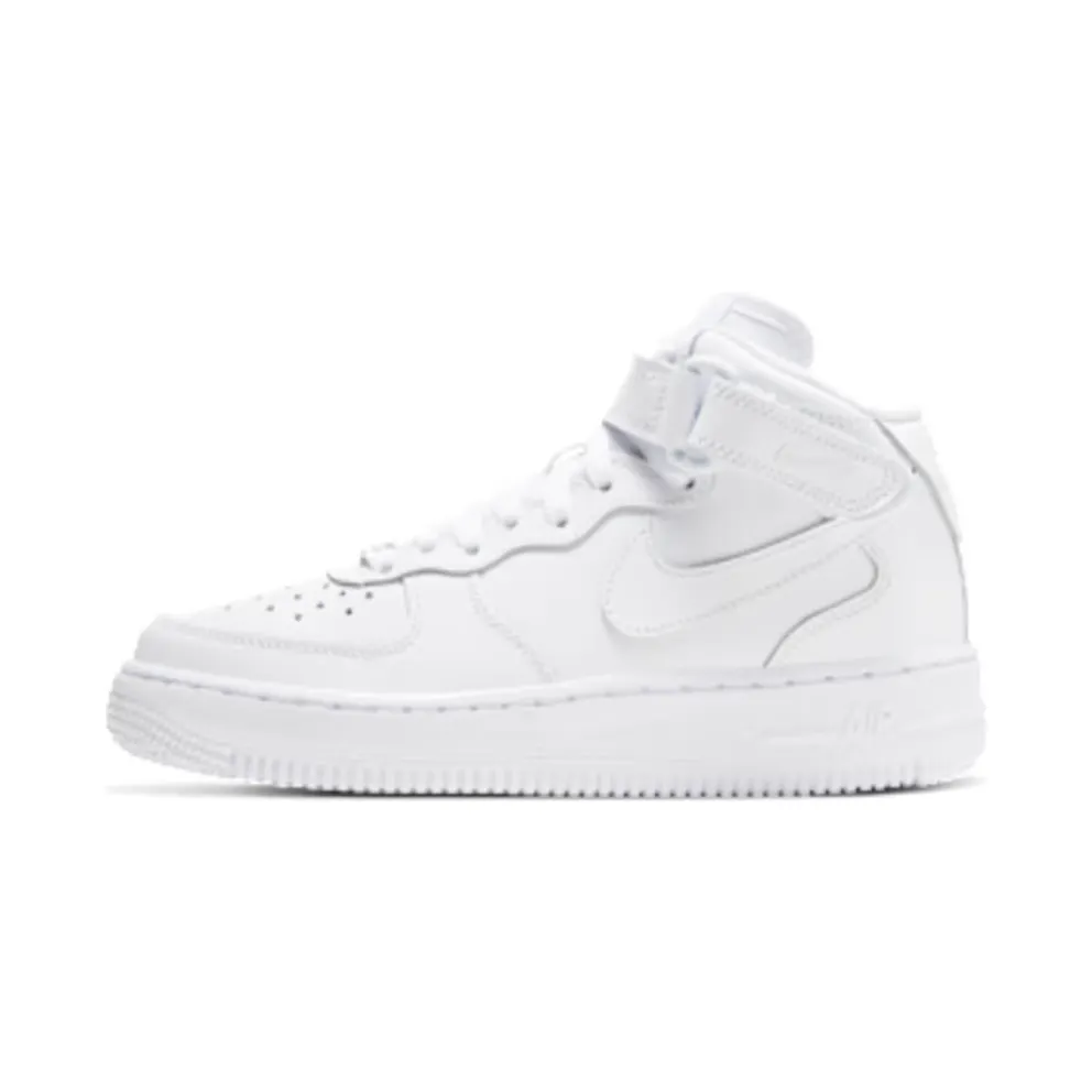 Nike Air Force 1 Mid White 2014 (GS) White/White (314195-113)