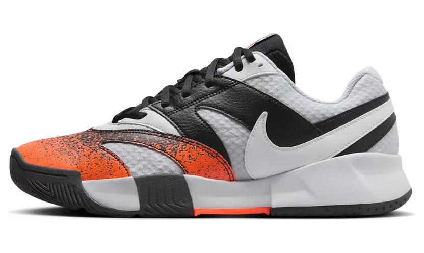 Nike Court Lite 4 Premium “Pure Platinum Black Hyper Crimson White” (FQ8718-002)