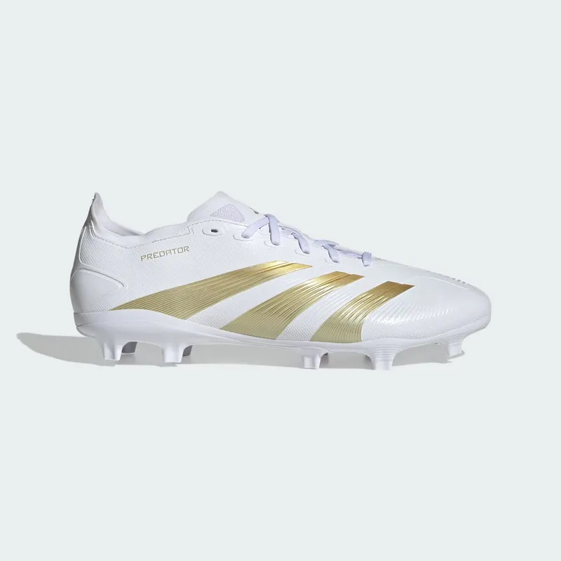 Adidas Predator League FG “Cloud White Gold Metallic Sandy Beige Met” (IF6346)
