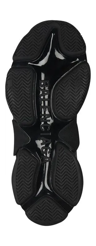 Balenciaga Triple S Allover Logo Black (5)