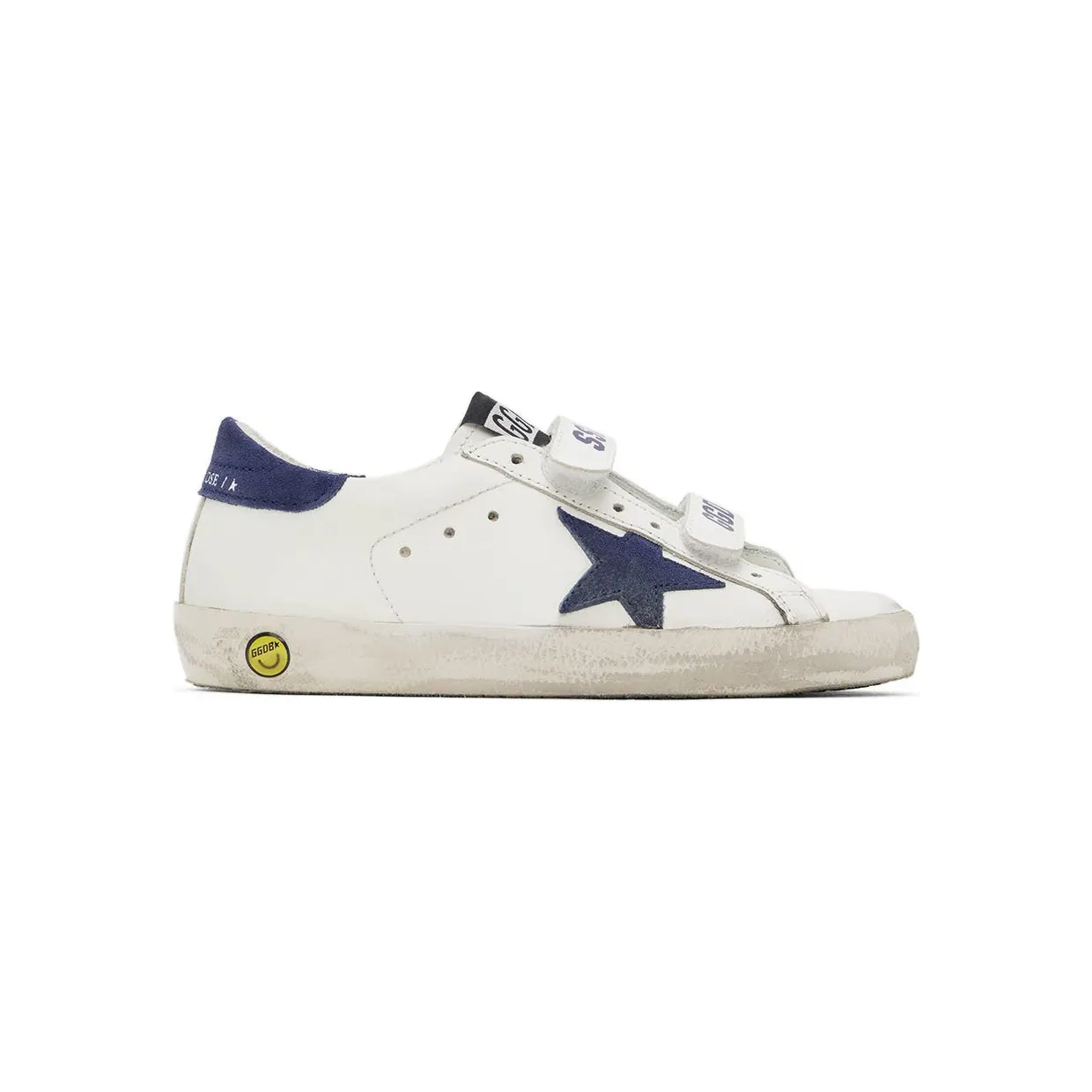 Golden Goose Kids White & Blue Old School Sneakers (GYF00111.F000418.10304)