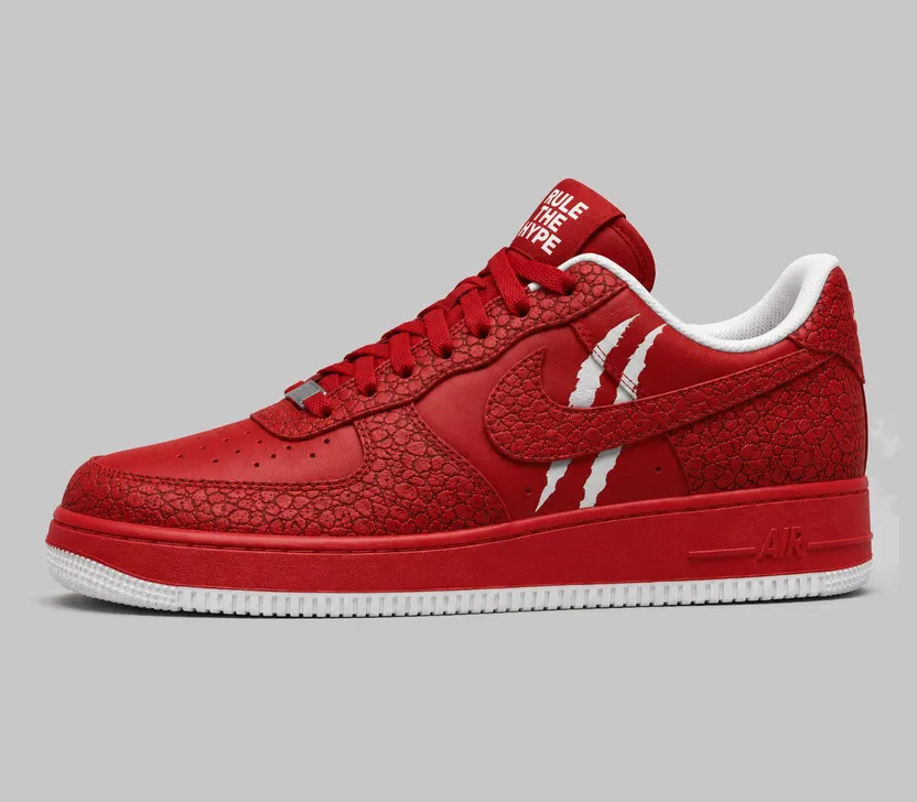 Nike &times; Solezilla Air Force 1 ’07 “Kaijū Red / Tokyo White” (SZ2026-201)