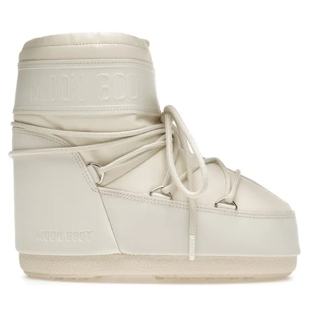 Moon Boot Icon Rubber Low Boot Cream (1409380-L002)