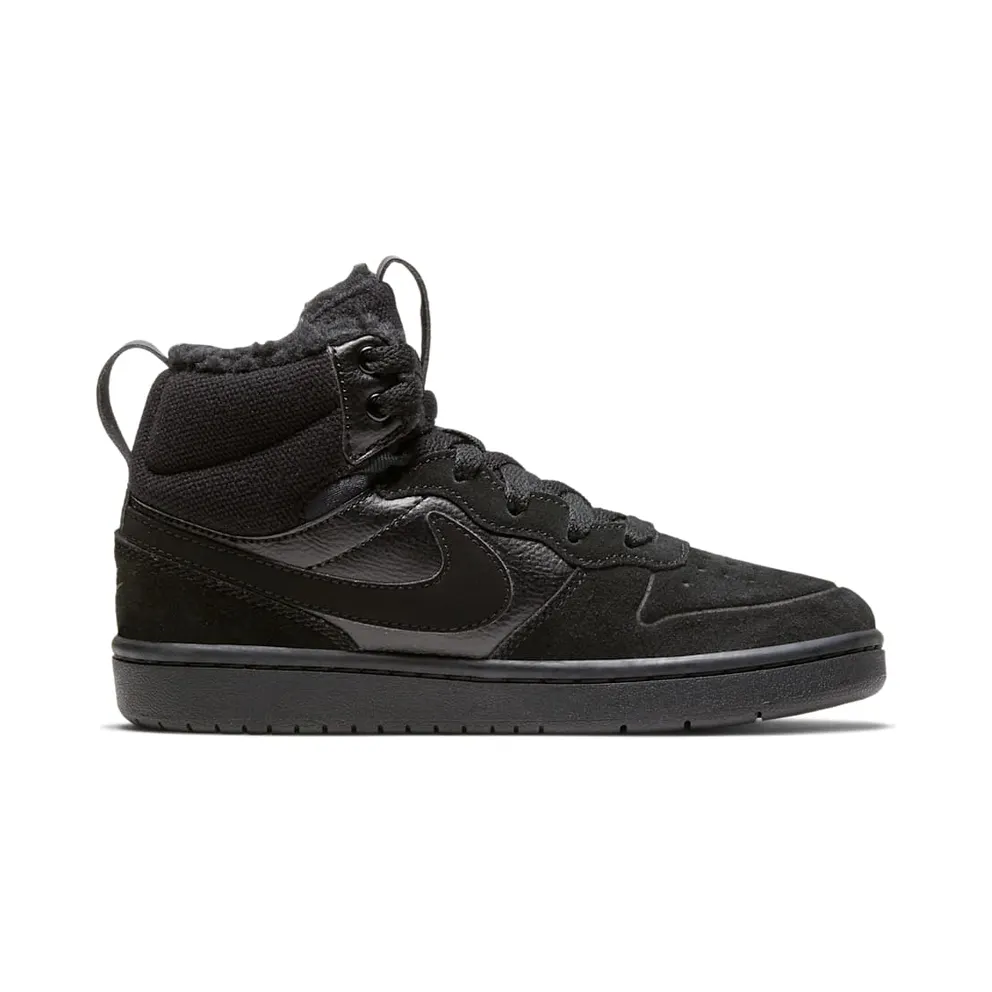 Nike Court Borough Mid 2 Younger Kids’ Boot Black (CQ4026-001)