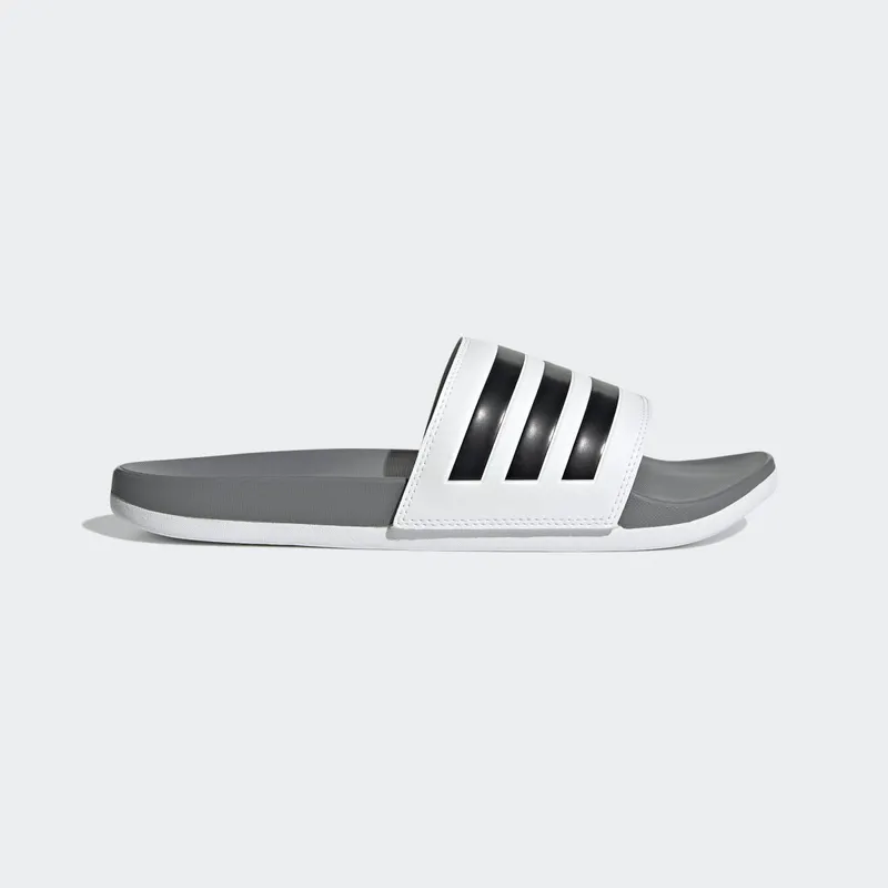 Adidas Adilette Comfort Slides Cloud White / Core Black / Grey Three (GZ5895)