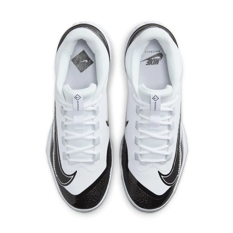 Nike Alpha Huarache Elite 4 Low MCS “White Black” (FD6255-101)