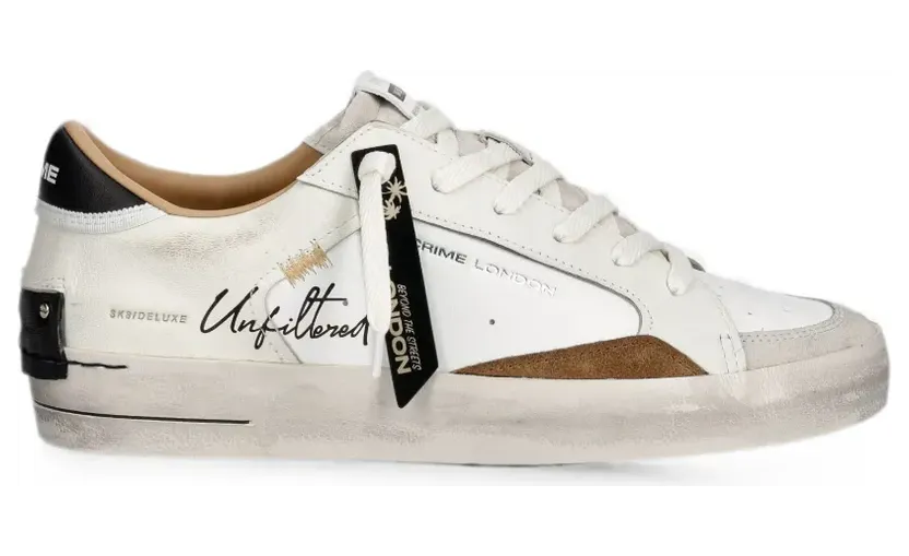 Crime London Sk8 Deluxe Sneakers – Weiß (10103AA9)