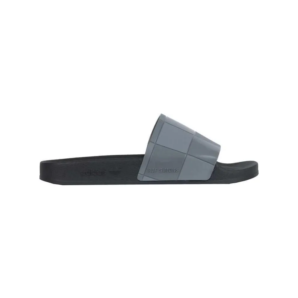 adidas Adilette Checkerboard Raf Simons Black Granite (B22525)