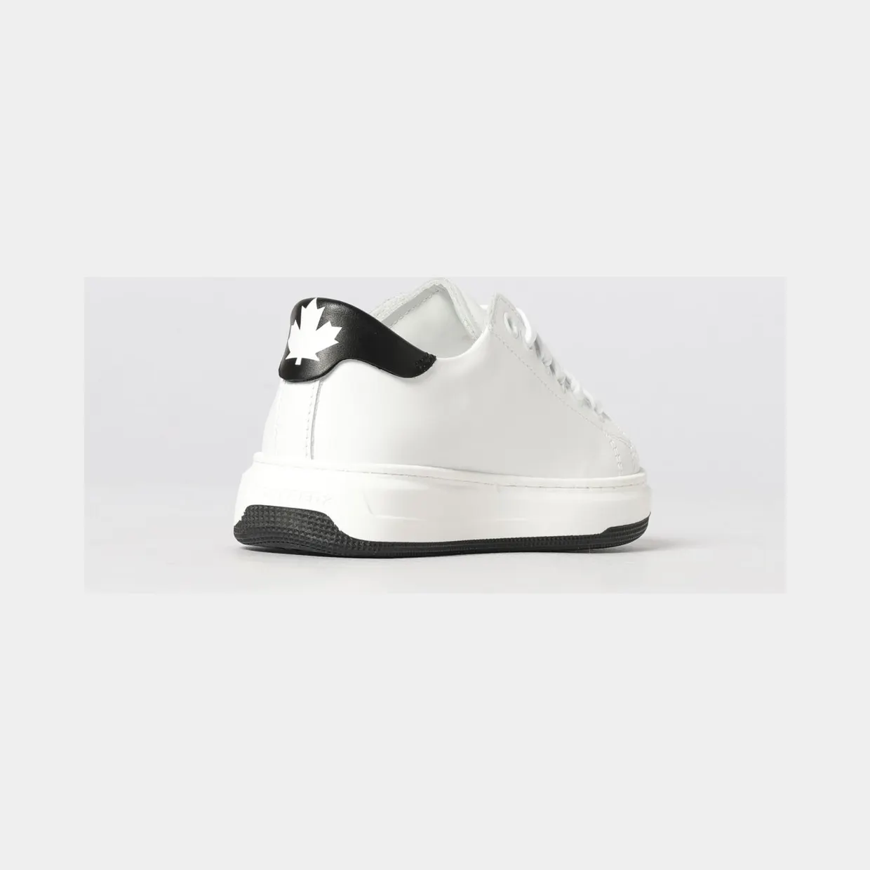 Dsquared2 Leather Sneakers with Logo Print Red (827691) (2)