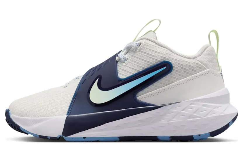 Nike Team Hustle D 12 White Midnight Navy Volt Tint (HF6279-104)