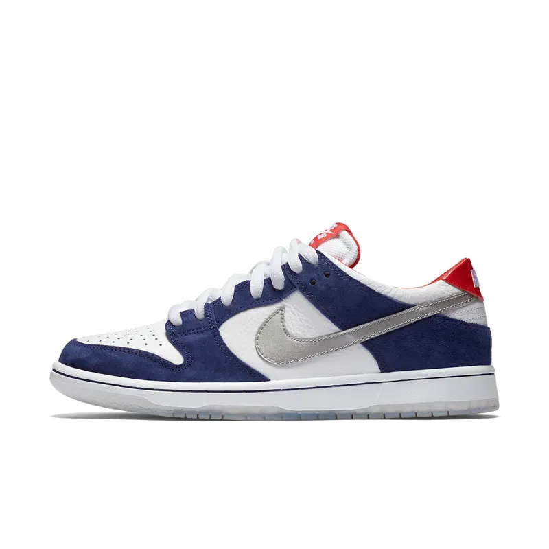 Nike Dunk SB Low Ishod Wair “BMW” Deep Royal Blue/Metallic Silver-University Red-Metallic Silver (839685-416)