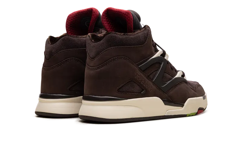 Reebok Pump Omni Zone II Shoes Grizzly Brown / Dark Brown / Crimson Mist (IE9342)
