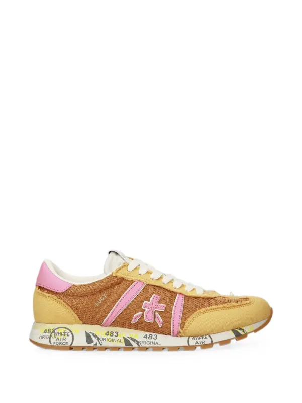 Premiata Lucy sneakers with vlakken – Yellow (LUCYD8138)