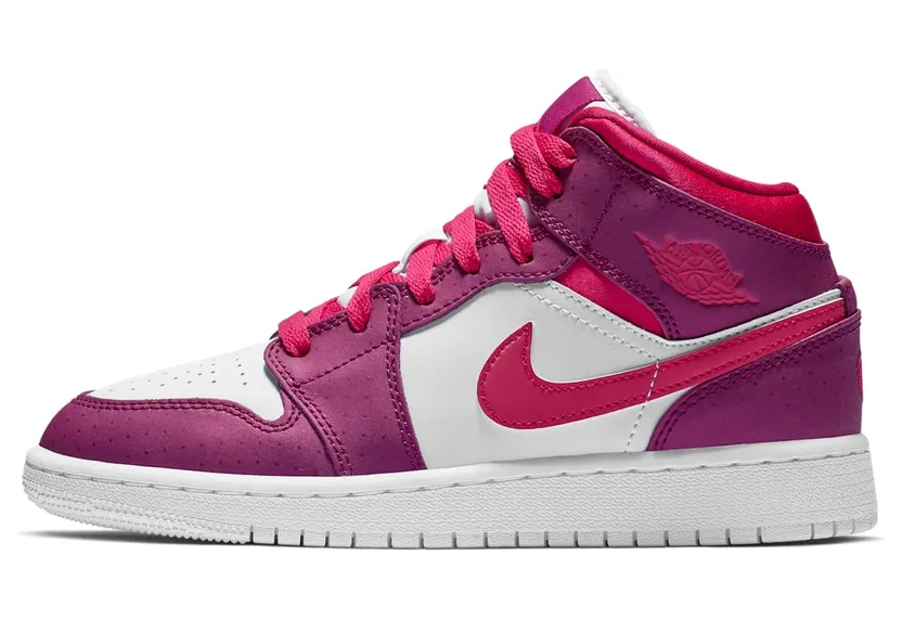 Air Jordan 1 Mid GS True Berry Rush Pink (555112-661)